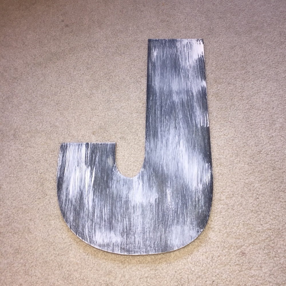 J letter wall decoration big